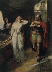 Die beiden standen schweigend und sahen sich an